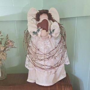 Handcrafted Angel Doll with Heart